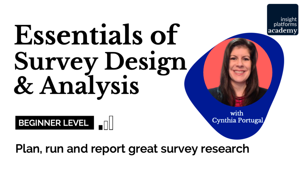 Essentials of Survey Design & Analysis - Course Featured Image - Insight Platforms Academy